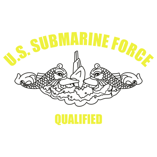 US Navy Submarine Force Qualified Svg