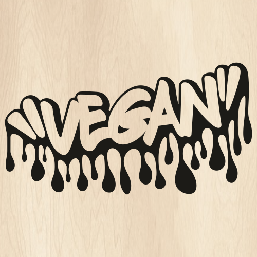 Vegan-Dripping-Graffiti-Svg