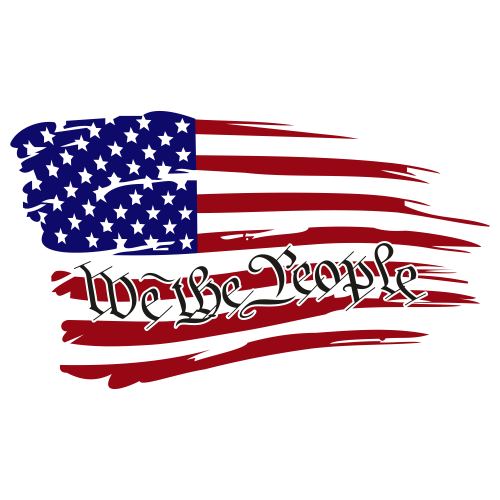 We The People American Flag Svg