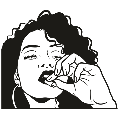 Afro-Woman-Smoking-Weed-Svg