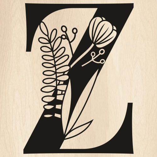Z-Floral-Capital-Alphabet-Svg