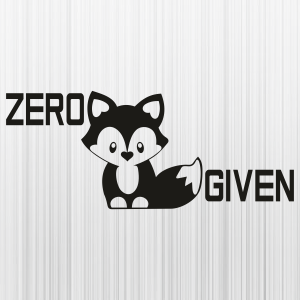 Zero Given Fox Svg