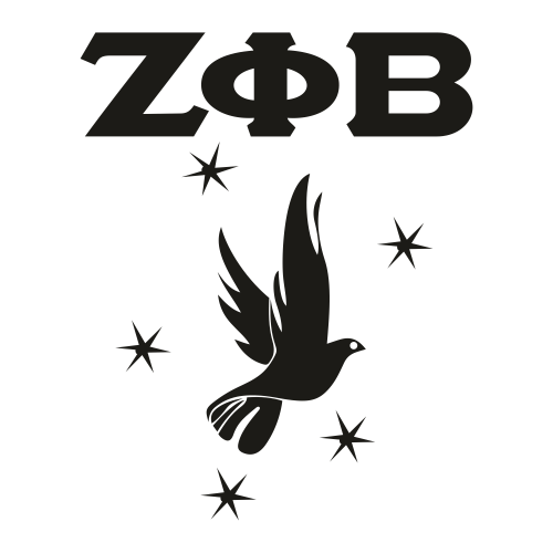 Zeta Phi Beta Sorority Dove Logo SVG