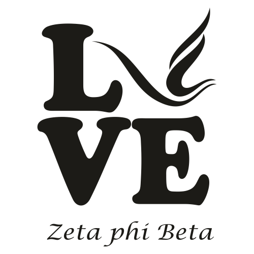 Zeta Phi Beta Sorority Love SVG